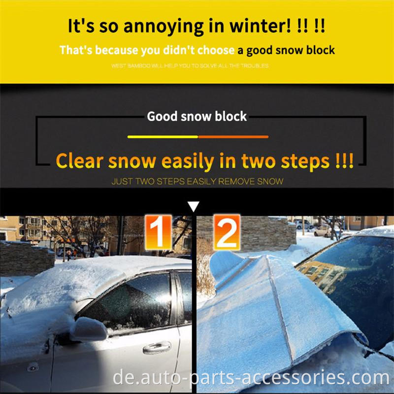 Bester Verkauf Winter Frostschutz Anti-Strom-Vorderwindschutz-Magnetwagen Schneeschild